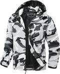 Outdoor Men's Waterproof Raincoat Windbreaker Lightweight Rain Jacket with Detachable Hood