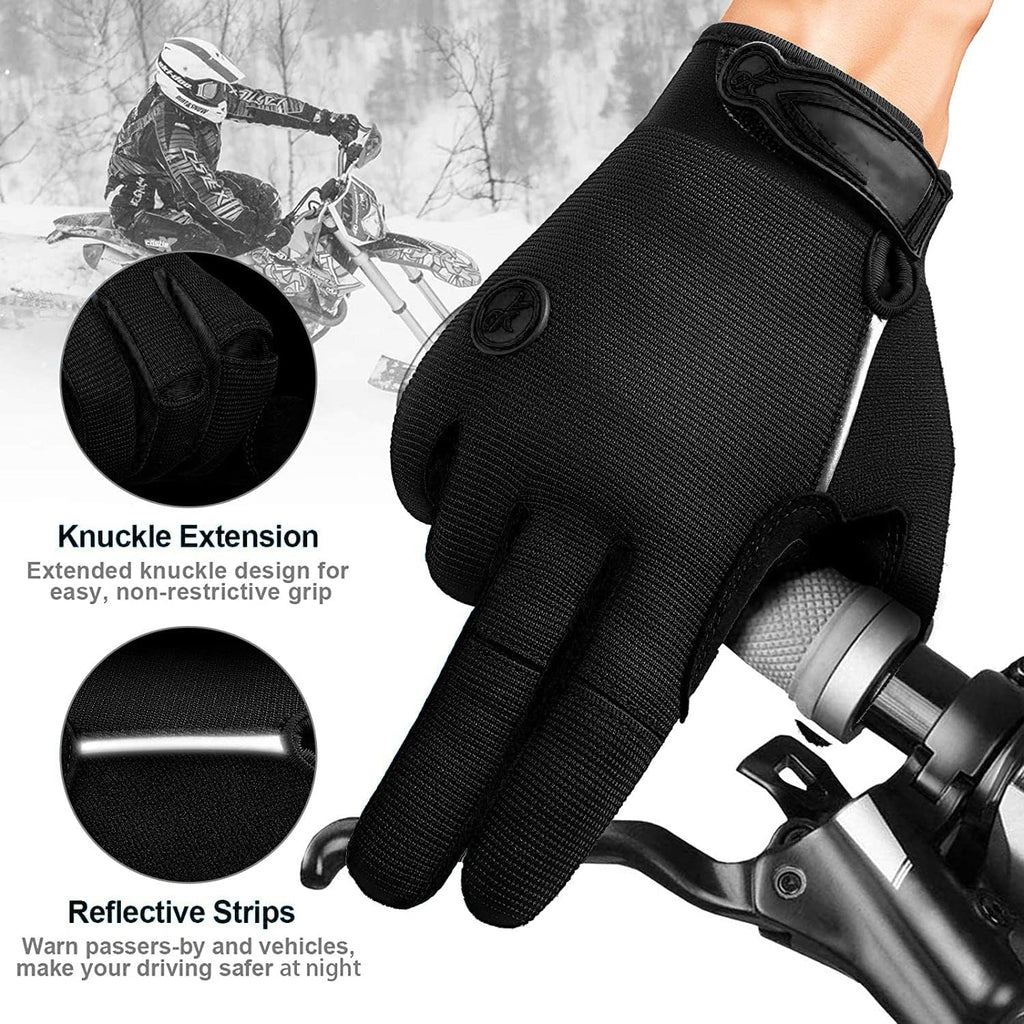 Cycling Gloves Men Women,Touchscreen Full Finger Mountain Bike Gloves