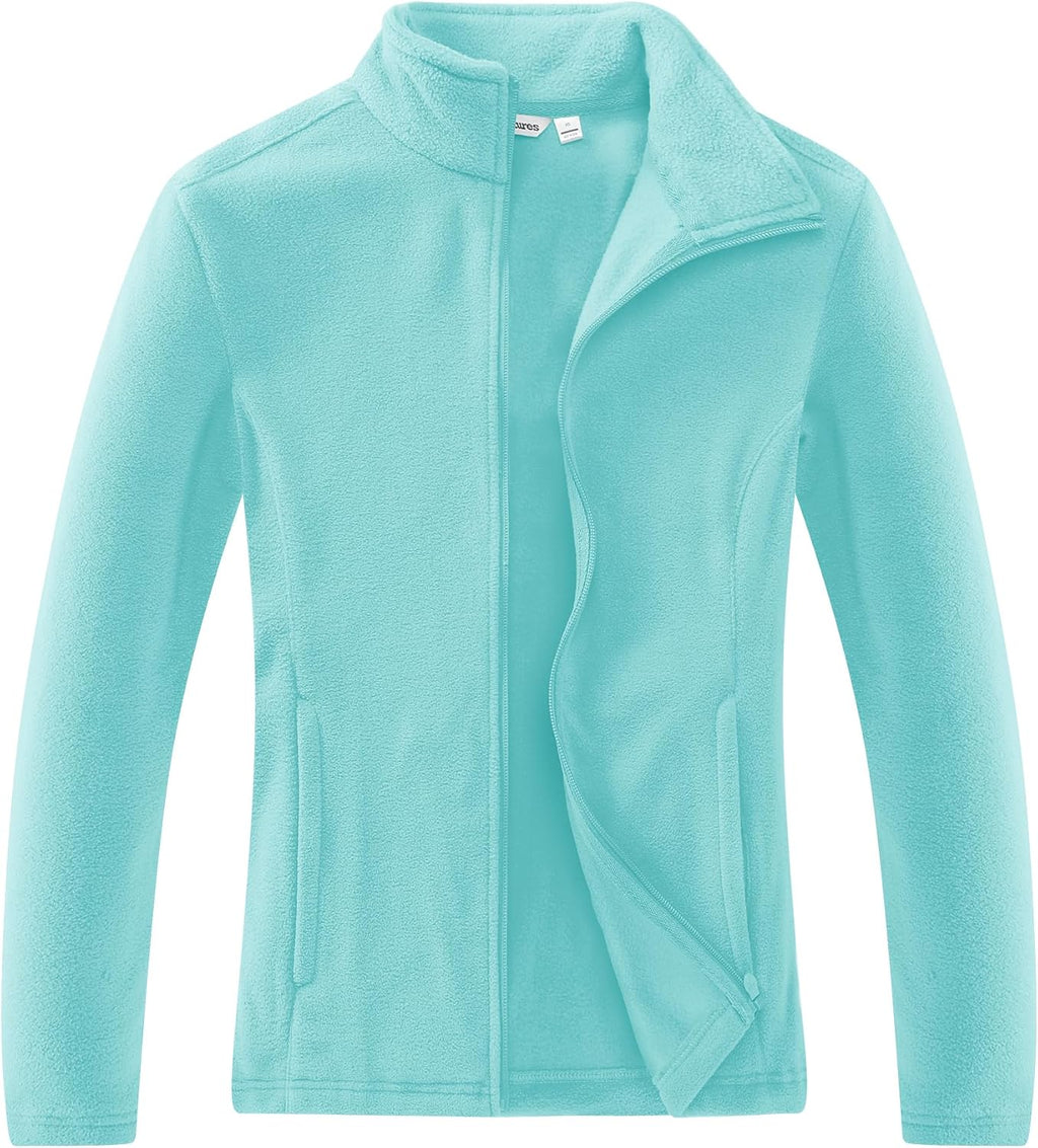 Outdoor Ventures Women's Lightweight Warm Polar Fleece Jacket Zip Up