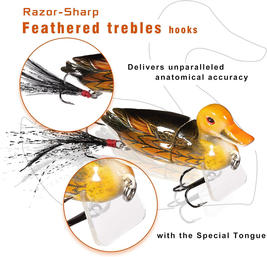 TRUSCEND Easy Catch Crankbait with BKK Hooks, Shallow or Deep Diving Crank Bait Fishing Lures for Bass Pike Walleye, Unipue Wobble Design for More Bites, Vibe Lipless Crankbaits Freshwater Saltwater