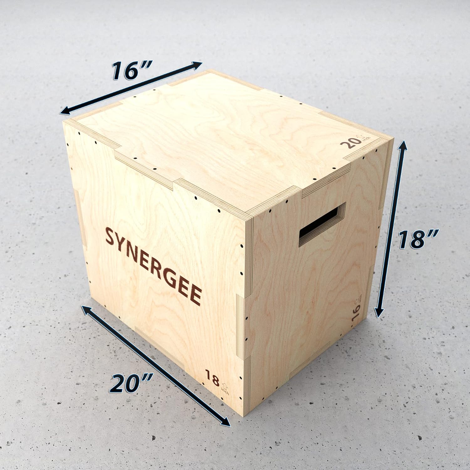 Synergee 3 in 1 Wood Plyo Box – Multiple Sizes