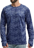 MIER Men's UPF 50+ Rash Guard Long Sleeve Shirts Dry Fit Fishing Running