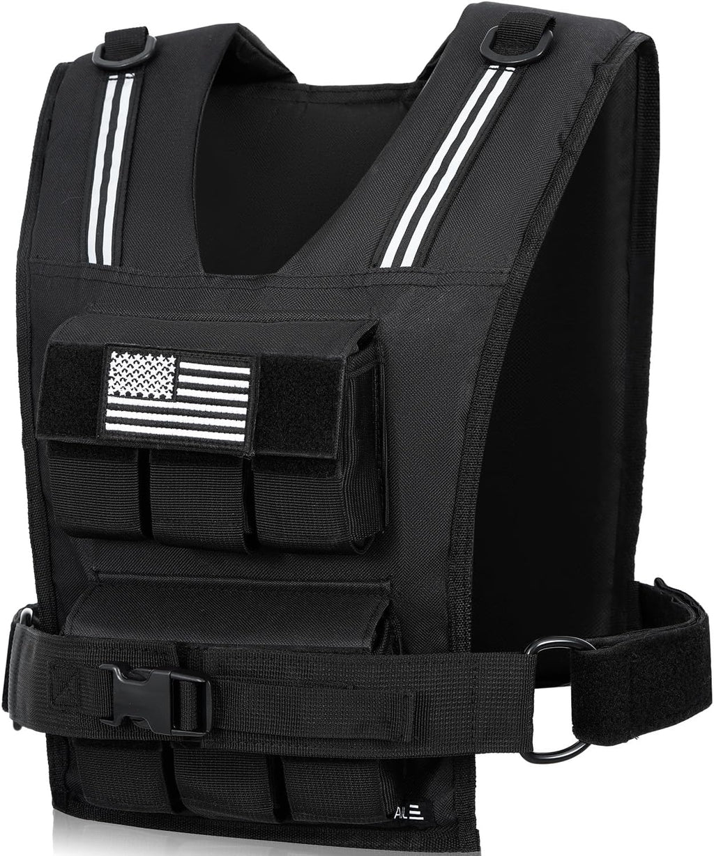 BAGAIL Weighted Vest Men, 20lb/30lb/40lb Adjustable Weight Vest for Woman with Removable Iron Weights, Women’s Rucking Vest for Walking, Workout, Running, Strength Training