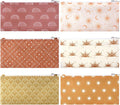6 Pcs Reusable Snack Bag for Kid School Lunch Adult Portion Washable Fabric