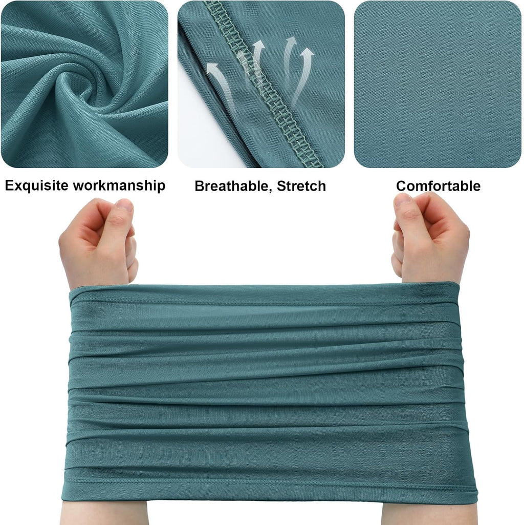 Geyoga Neck Gaiter Cooling Face Bandana Mask for Men, Earth Tones, 9 Pcs