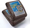 GUARD SHIELD Tarps Heavy Duty Waterproof 8x10 Feet Brown/Silver Poly Tarp Cover Outdoor Thick UV Resistant Tarpaulin with Grommets 10mil (2-Pack)