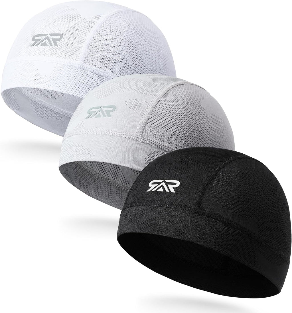 3-Pack Camo Helmet Liner Skull Cap Breathable Mesh for Men Women
