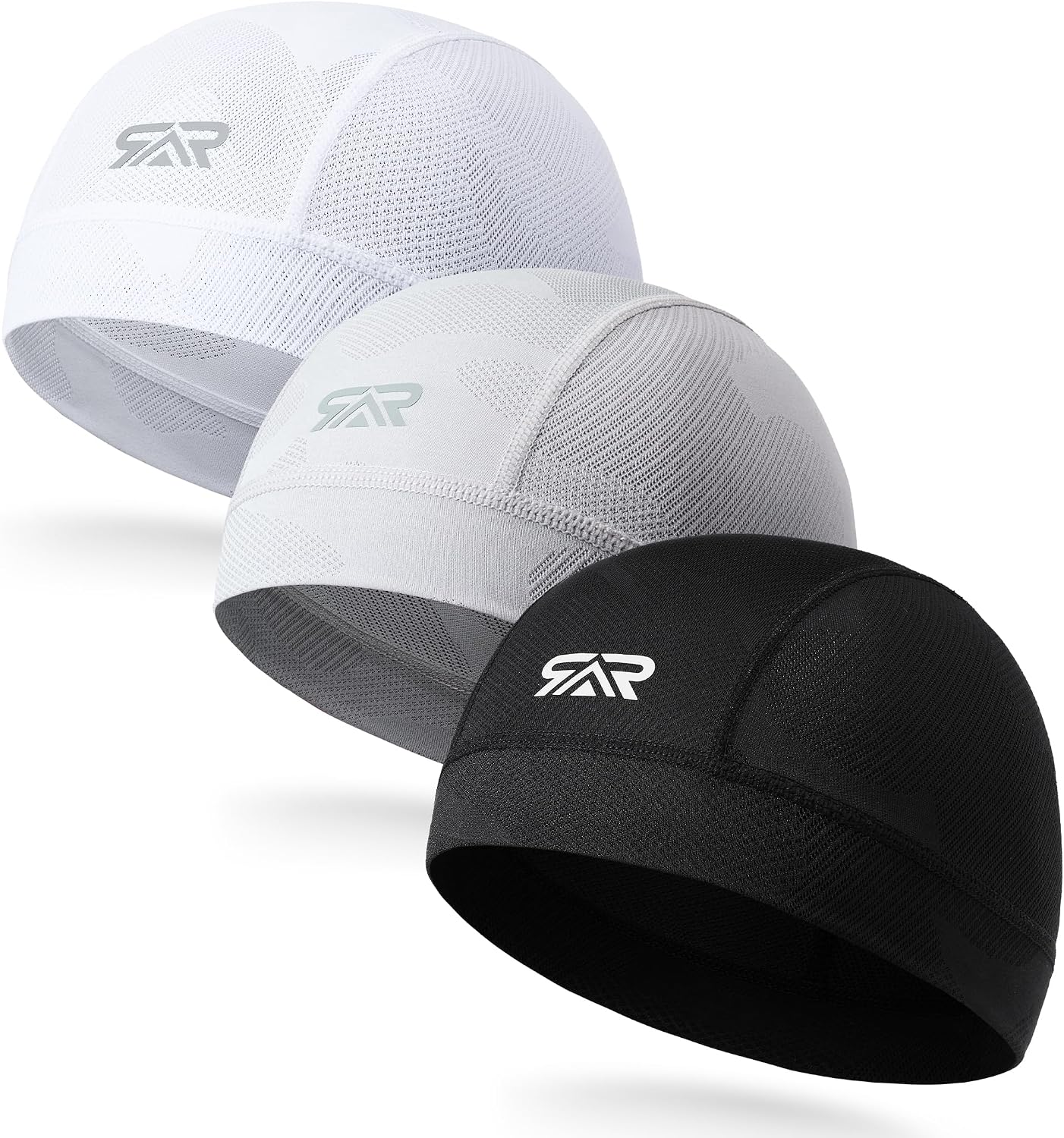 3-Pack Camo Helmet Liner Skull Cap Breathable Mesh for Men Women