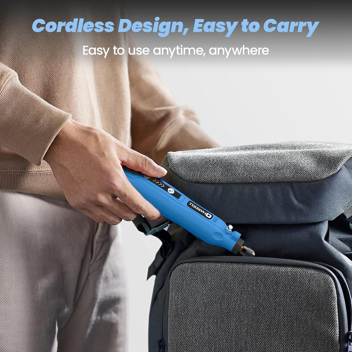 HARDELL Cordless Rotary Tool Kit Mini Rotary Tool with 69 Accessories