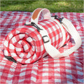 Genovega Waterproof Picnic Blanket Beach Outdoor Camping Mat Rug Extra Large Foldable Cute Big Travel Essential Accessories Gift Park Patio Lawn Garden Grass Ground Music Festival Must Have Checkered