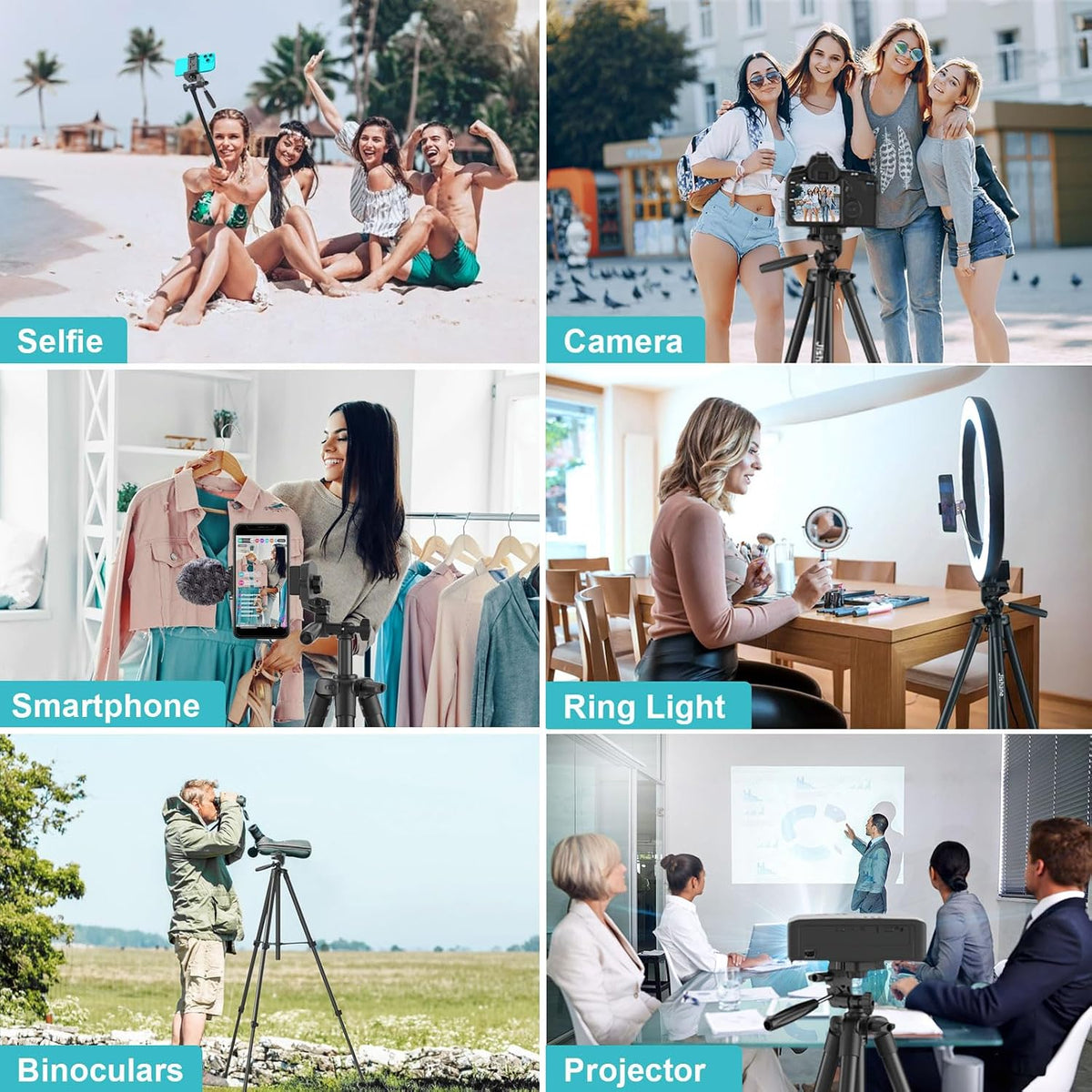 71 Inch Lightweight Tripod for Camera & Phone with Wireless Remote