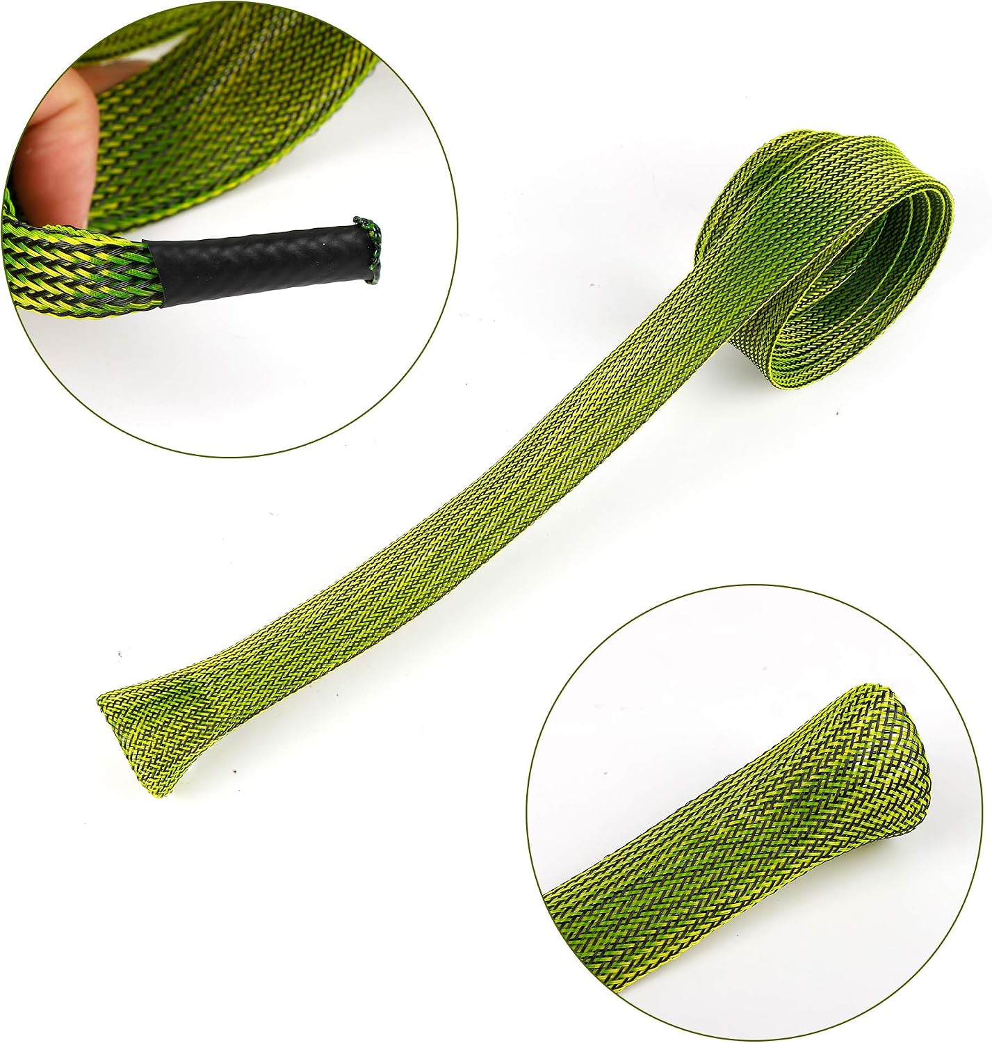 12Pcs Rod Sock Fishing Rod Sleeve, Cover Braided Mesh Rod Protector Pole Gloves Fishing Tools. Flat or Pointed End/Spinning or Casting. for Casting Sea Fishing Rod/Spinning