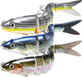 TRUSCEND Swimmax Easy Catch Fishing Lures with BKK Hooks, Wiggling, Vibrating, Rattling and Gurgling for More Bite, Heavy-Duty Dyneema Fiber Jointed Swimbaits for Bass, Trout, Walleye, Crappie, Pike