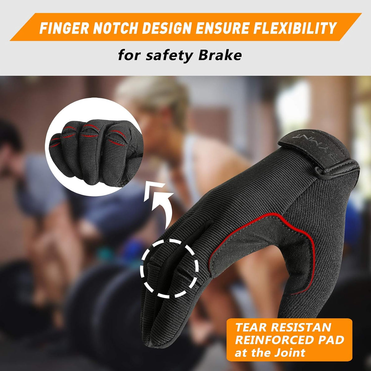 Full Finger Workout Gloves for Men Women, Weight Lifting Gloves Foam Padded