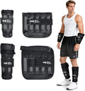 BeatBoost Ankle Wrist Weights 5lb/10lb/15lb/20lb/25lb/30lb Adjustable Leg Arm Weights for Men Walking Pilates Exercise Workout Gym Aerobics