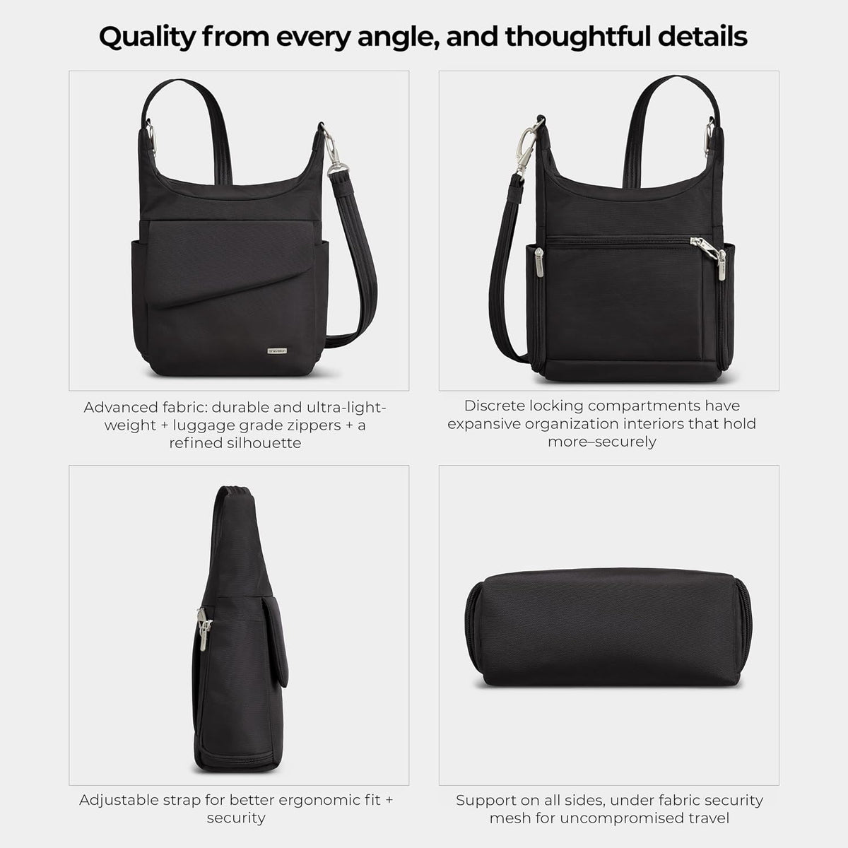 Travelon Anti-Theft Classic Messenger Bag