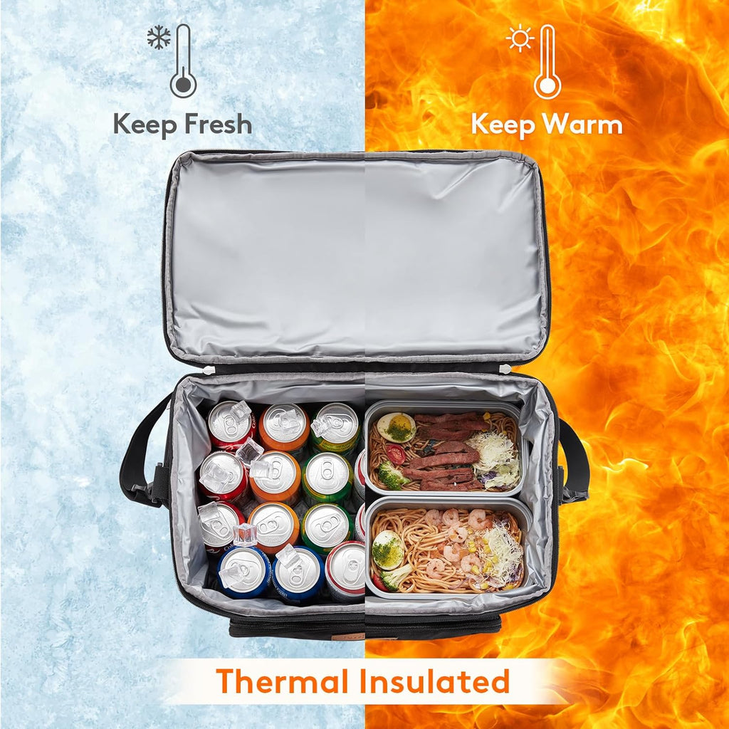 Lifewit Insulated Cooler Bag, Large Leakproof Beach Cooler, Lightweight Portable Double Layer Soft-Sided Travel Ice Chest for Camping, Kayaking, Road Trips, Grocery Shopping
