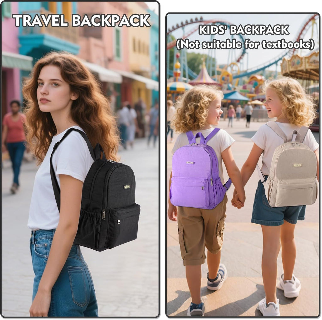 AOTIAN Lightweight Nylon Daypack, Small Hiking Backpack for Women