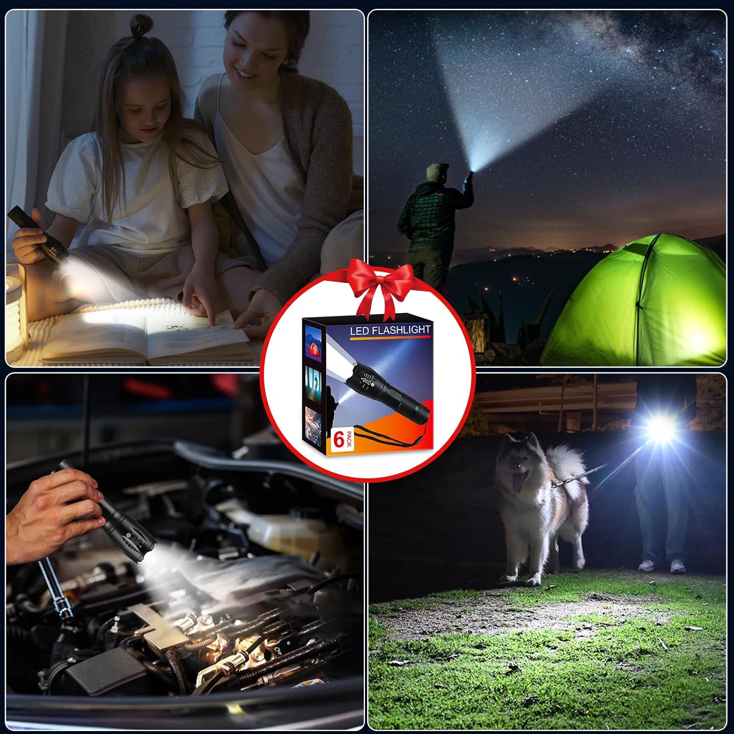 Staaricc 12P LED Small Flashlights High Lumens, Mini Flash Light for Home