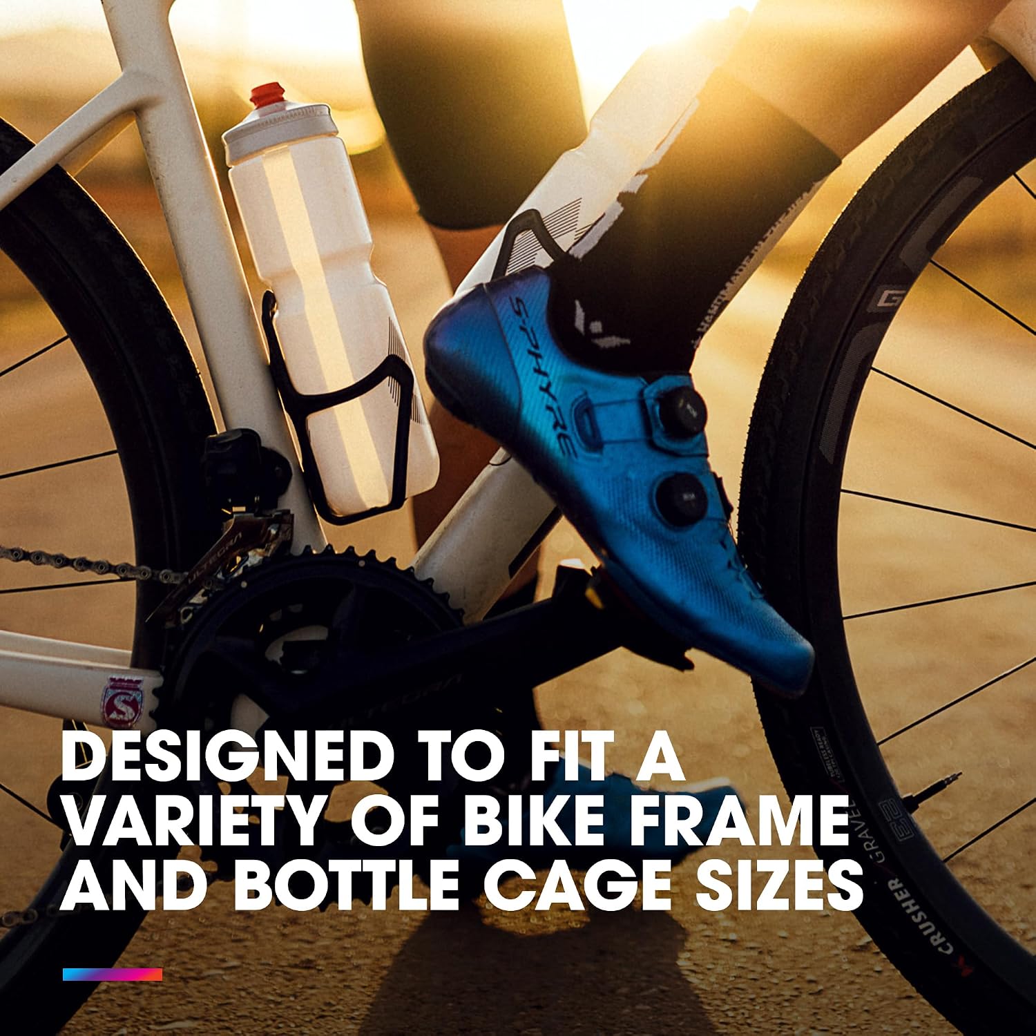 HydraPak Breakaway Surge Lightweight Bike Water Bottle (30oz, Charcoal)