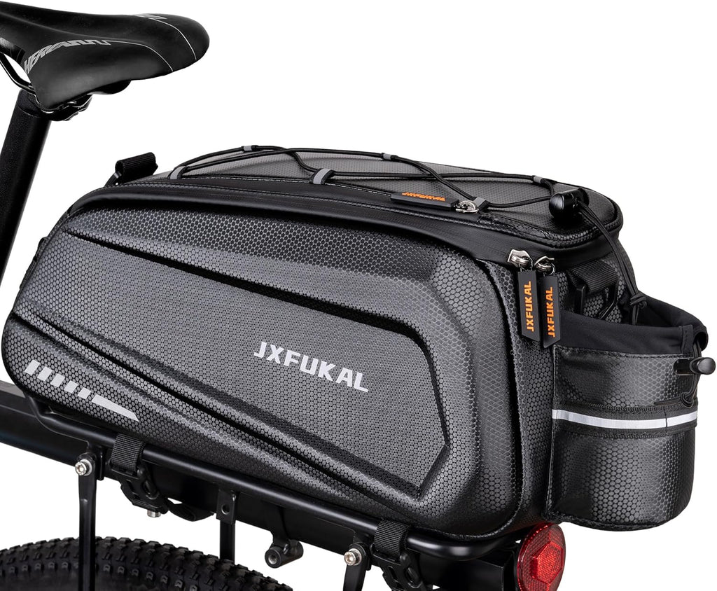 JXFUKAL Bike Bags for Bicycle Rear Rack - 9.5L/17L/40L Hard Shell Ebike Bag