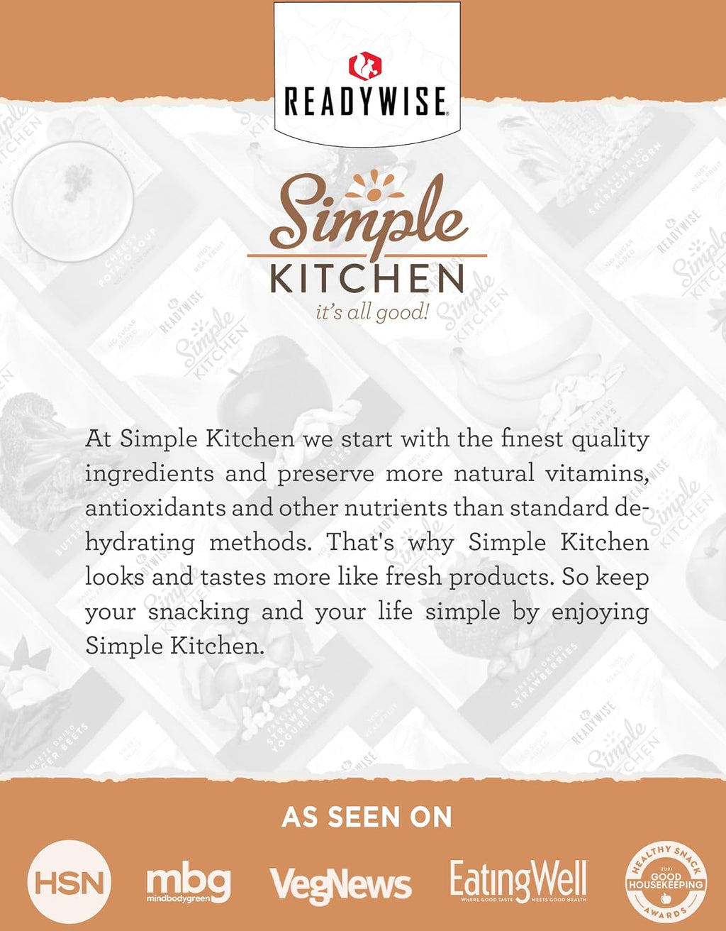 SIMPLE KITCHEN Freeze Dried Chicken #10 Can, 16 Servings, Survival Camping