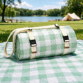 WILLOW WEAVE Large Picnic Blanket Waterproof,Outdoor Blanket - Green