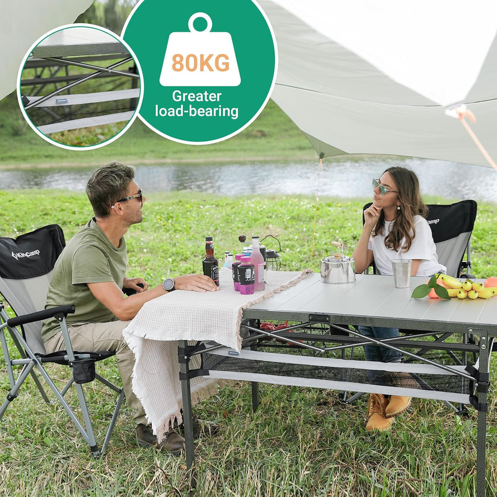 KingCamp Folding Camping Table, Portable Camp Table