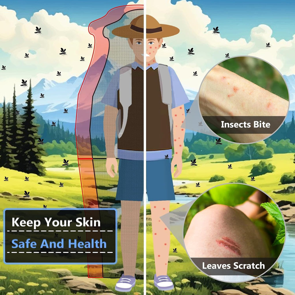Mosquito Suit for Outdoor Protection from Flies,Gnats,No-See-Ums,Midges-M
