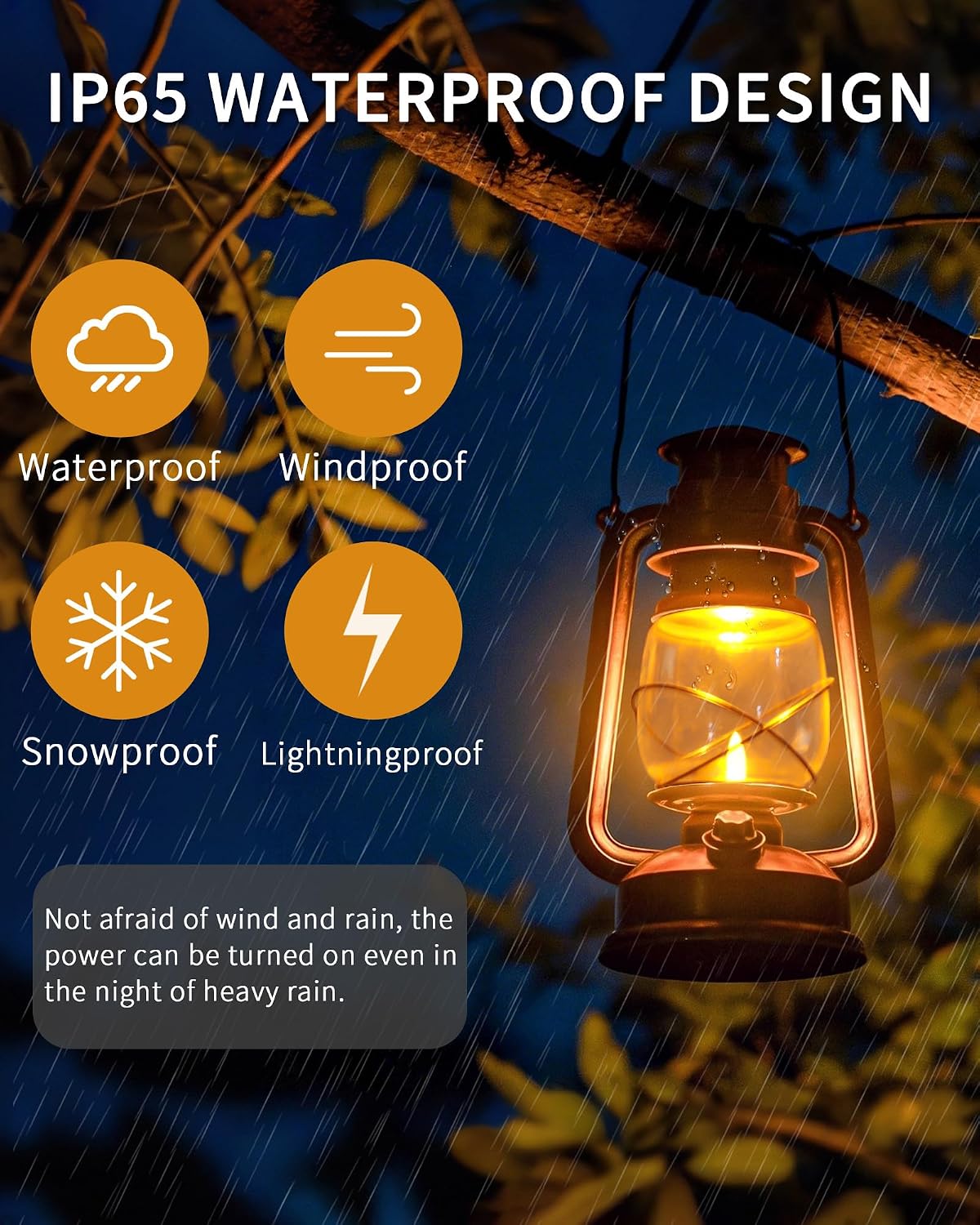 2 Pack Battery Operated Vintage Hanging Lanterns, IP65 Waterproof