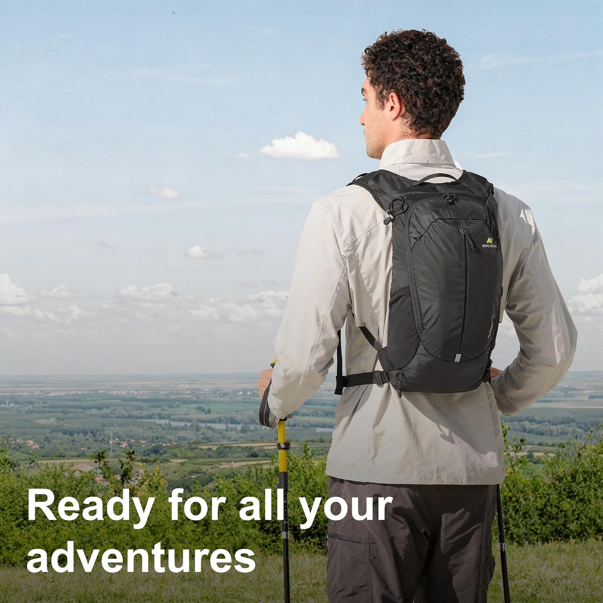 N NEVO RHINO Hiking Backpack, 10L Lightweight Daypack for Men Women