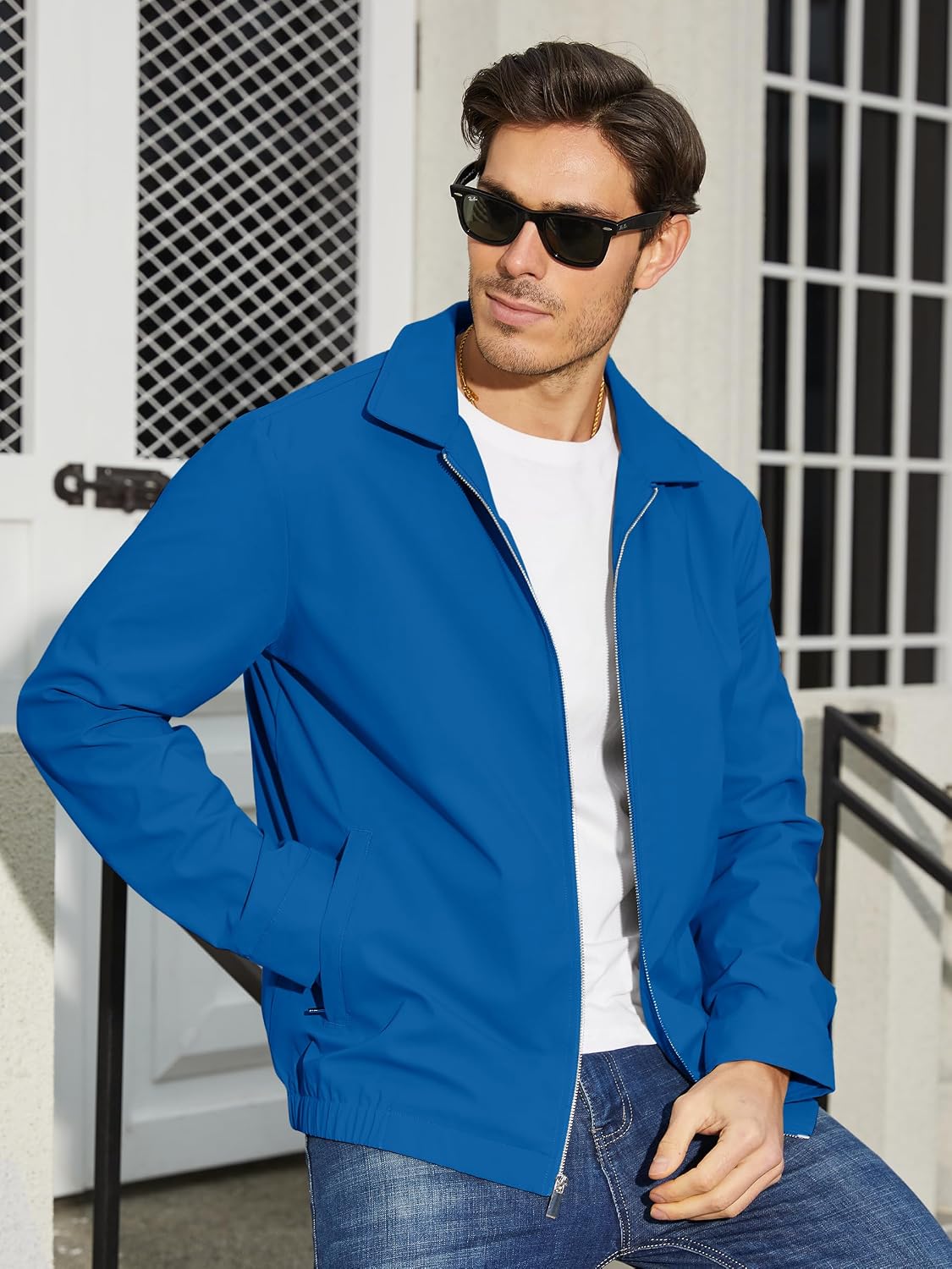 TACVASEN Men's Lightweight Jacket Fall Water-repellent Windbreaker Jackets