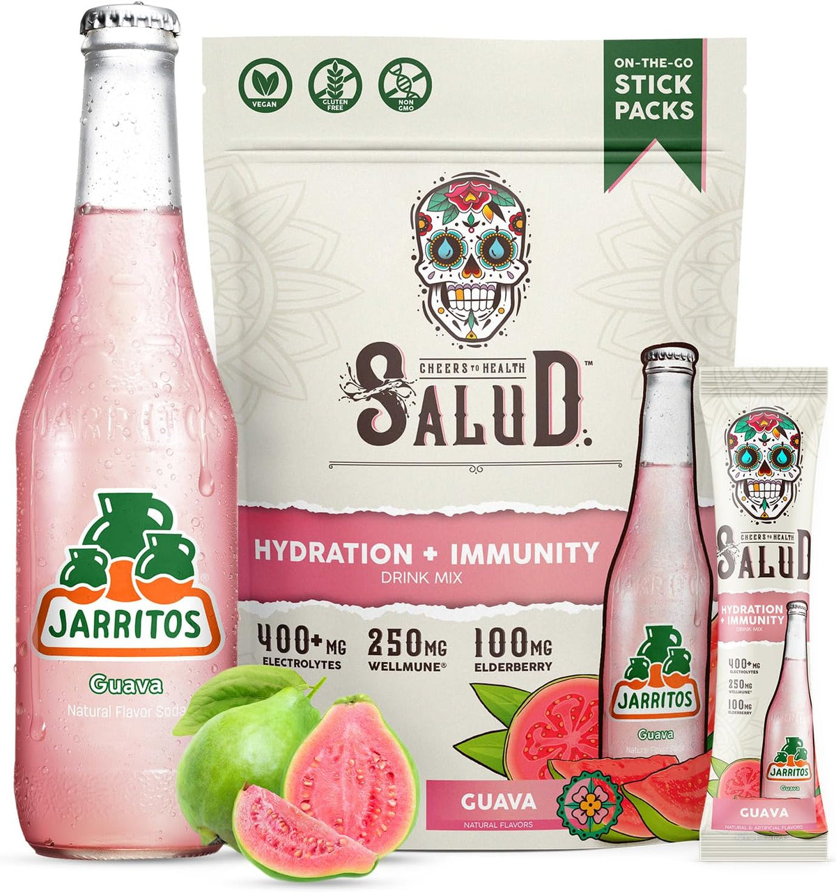 Salud 2-in-1 Hydration + Immunity Drink Mix, Cucumber Lime