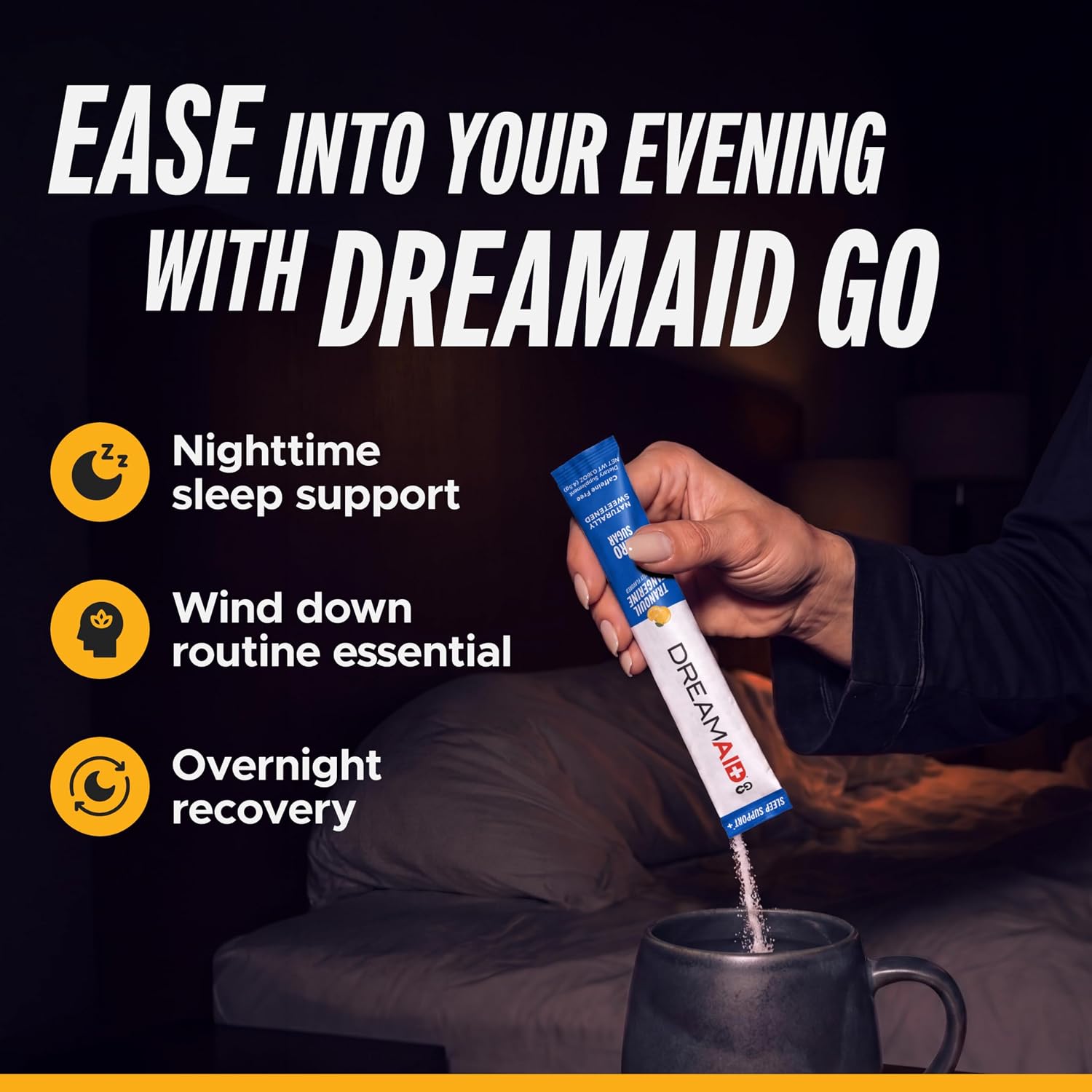 LIFEAID DREAMAID Sleep Aid Drink Mix with Melatonin (30 Packets)