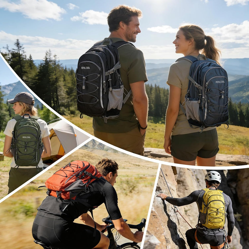 RealCool 20L Lightweight Hiking Backpack, Waterproof Daypack for Camping