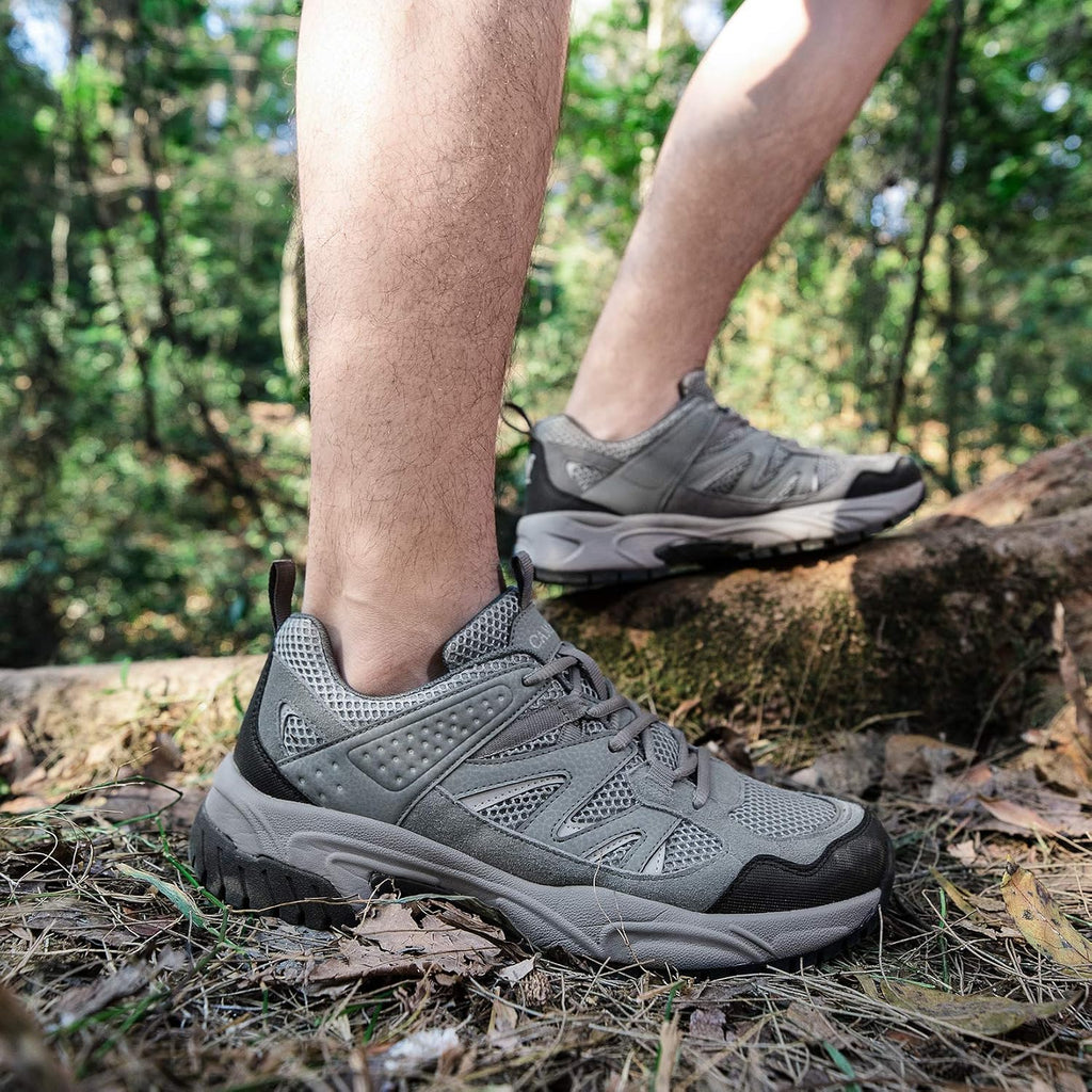 CAMELSPORTS Hiking Shoes Men Lightweight Non-Slip Breathable Sneakers Low Top Walking Shoes for Outdoor Trailing Trekking Walking Climbing