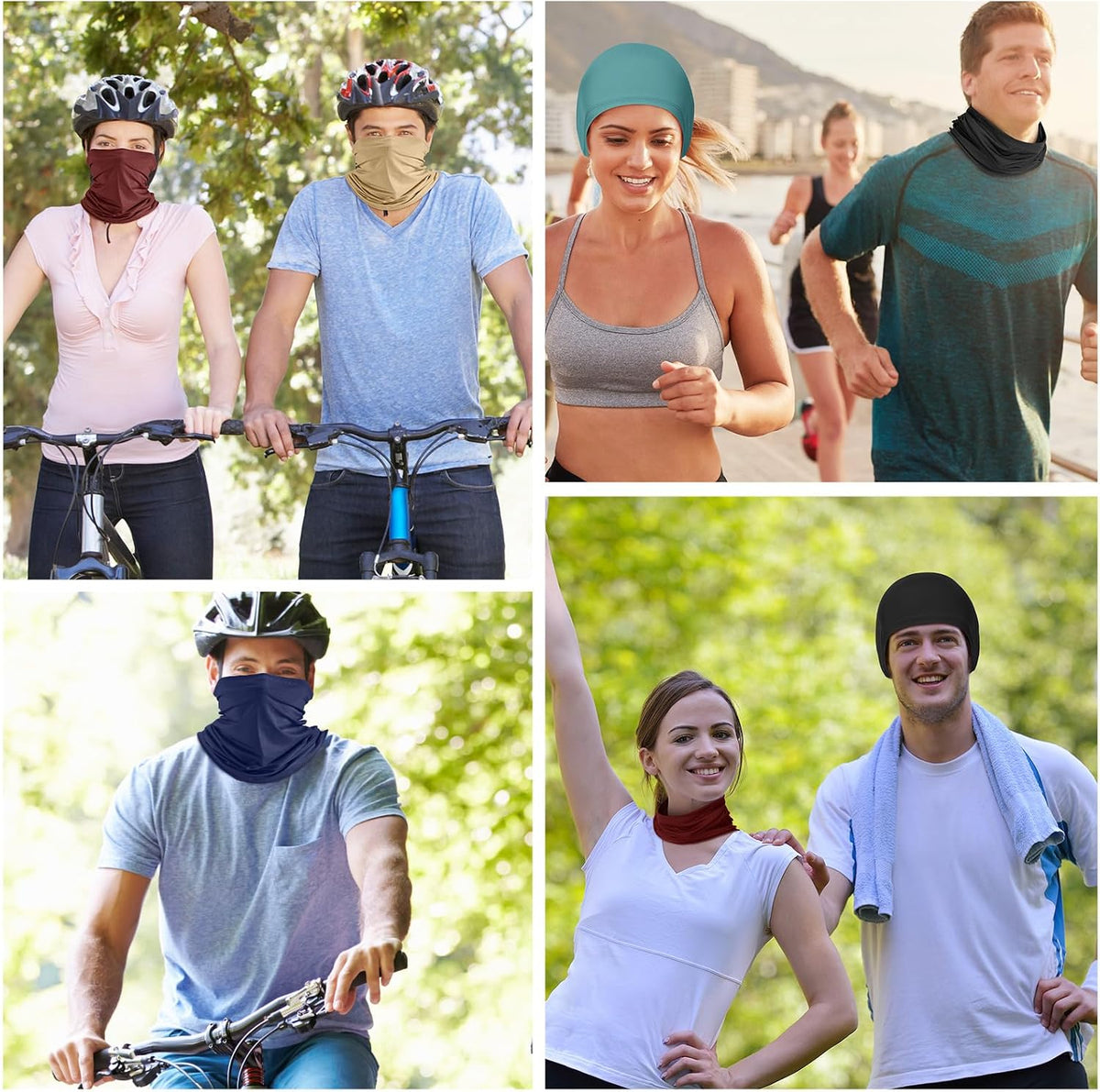 Geyoga Neck Gaiter Cooling Face Bandana Mask for Men