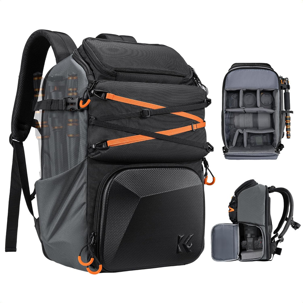 K&F CONCEPT Camera Bag 32L, 2 in 1 Camera Backpack