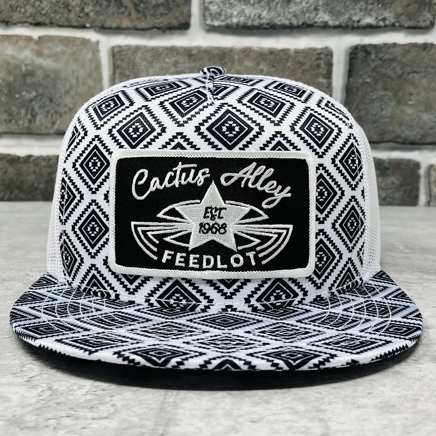 CACTUS ALLEY HAT CO. Western Lifestyle Texas Ranch Rodeo Inspired Adjustable Snapback Patch Hat