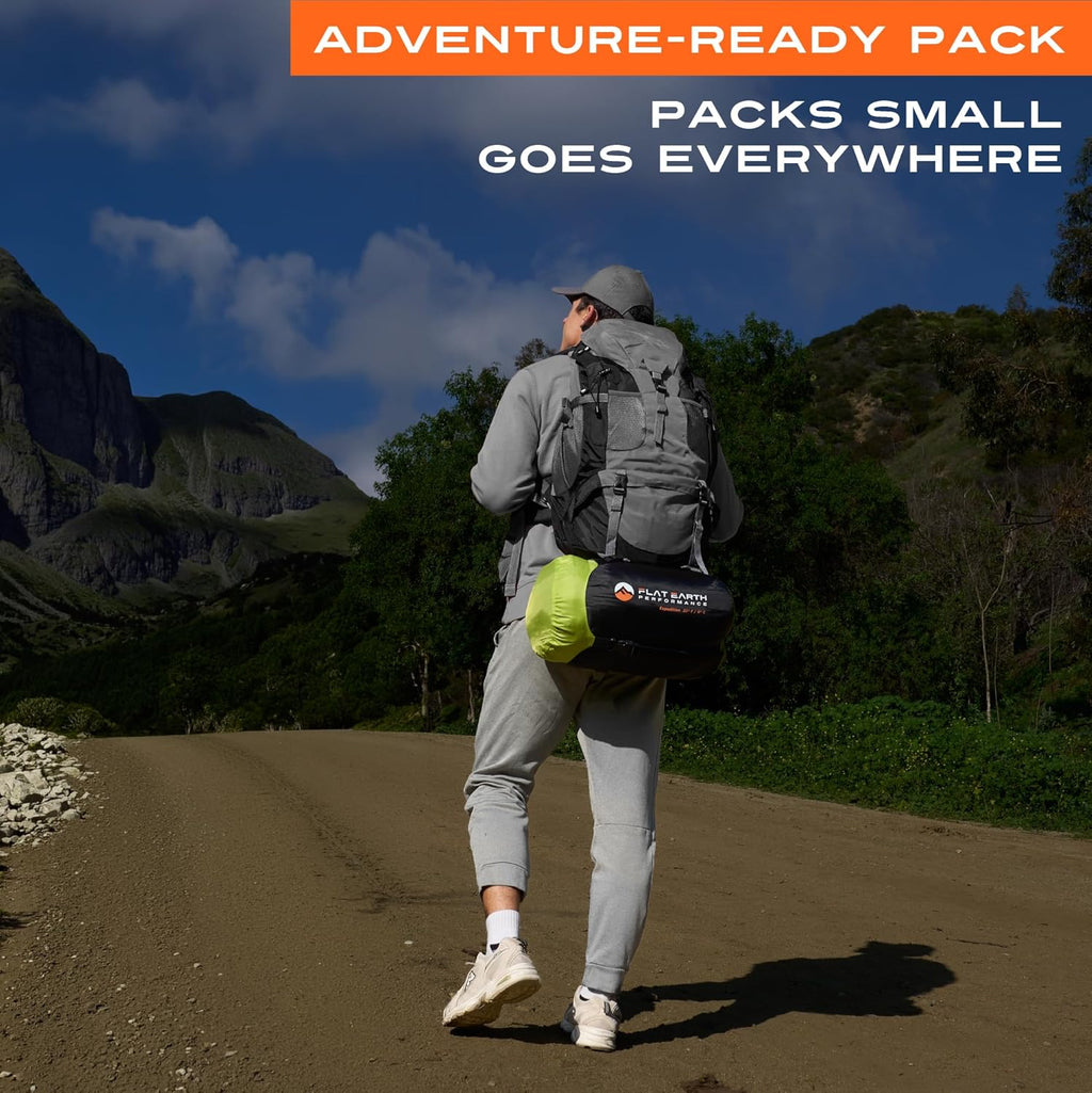 Expedition Backpacking Sleeping Bags for Adults, 32°F, Compression Sack