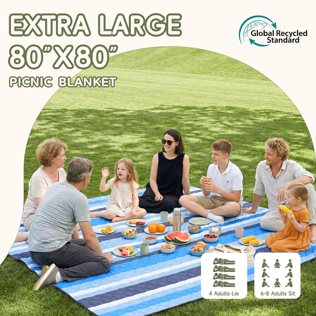 Genovega Waterproof Beach Blanket Picnic Outdoor Mat Rug Registry Wedding Search by Name Couple House Warming 2026 Housewarming Family Hostess Anniversary New Apartment Home Essential Must Have