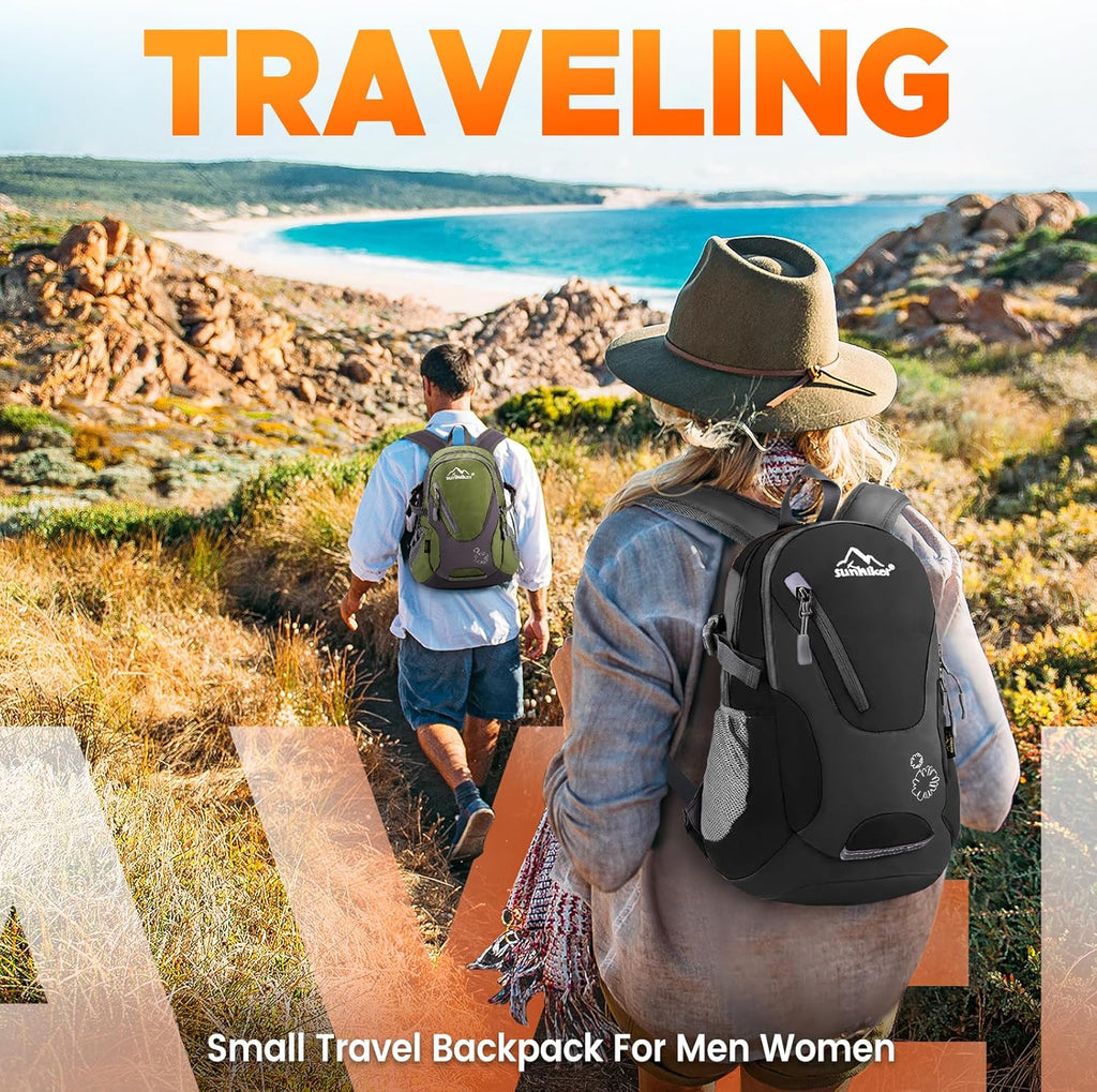 sunhiker Small Hiking Backpack Women Men 20L Lightweight Travel Backpack Daypack Casual Backpack For Cycling Outdoor Camping