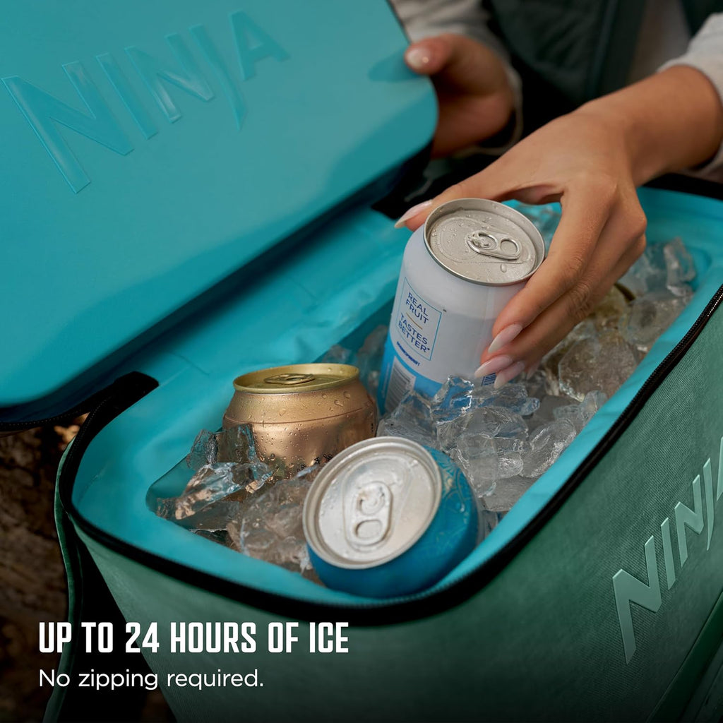Ninja FrostVault™ Go XL Soft Backpack Cooler, Dry Storage, Cactus Green