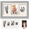 Inkless Hand and Footprint Kit, Boy Girl Newborn Keepsake (Cloud Gray)