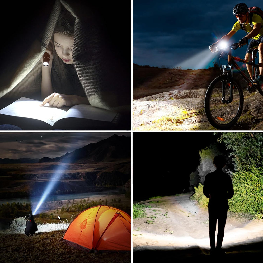 Blukar Rechargeable Flashlight, Super Bright Adjustable Focus Flashlights
