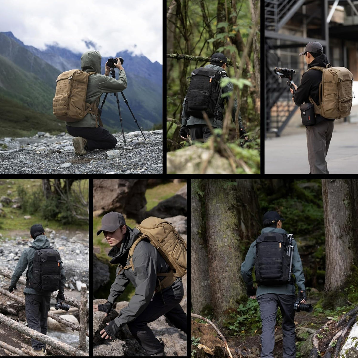 PGYTECH 25L Tactical Camera Backpack, OneMo TAC Camera Daypack Backpack