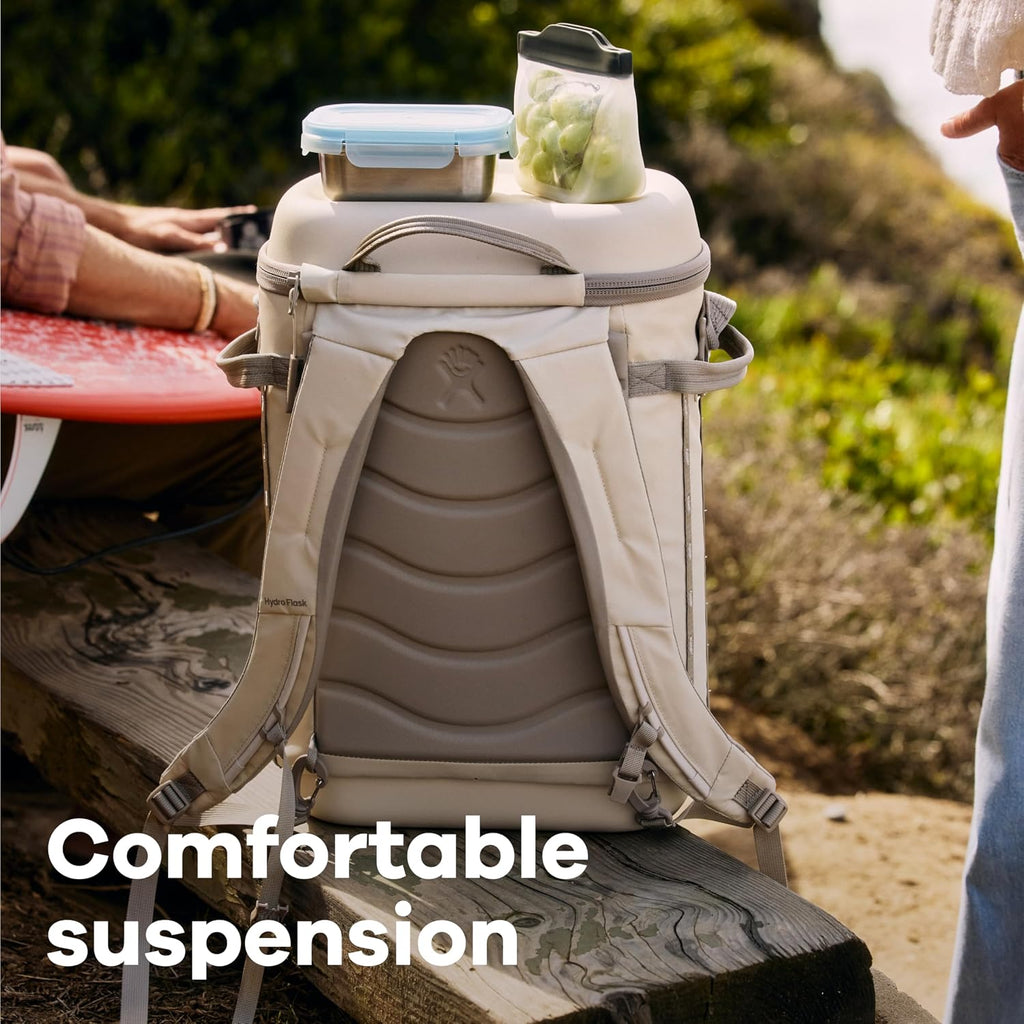 Hydro Flask Carryout Cooler Backpack - Insulated Portable Soft Cooler - 22 L Capacity in Oat