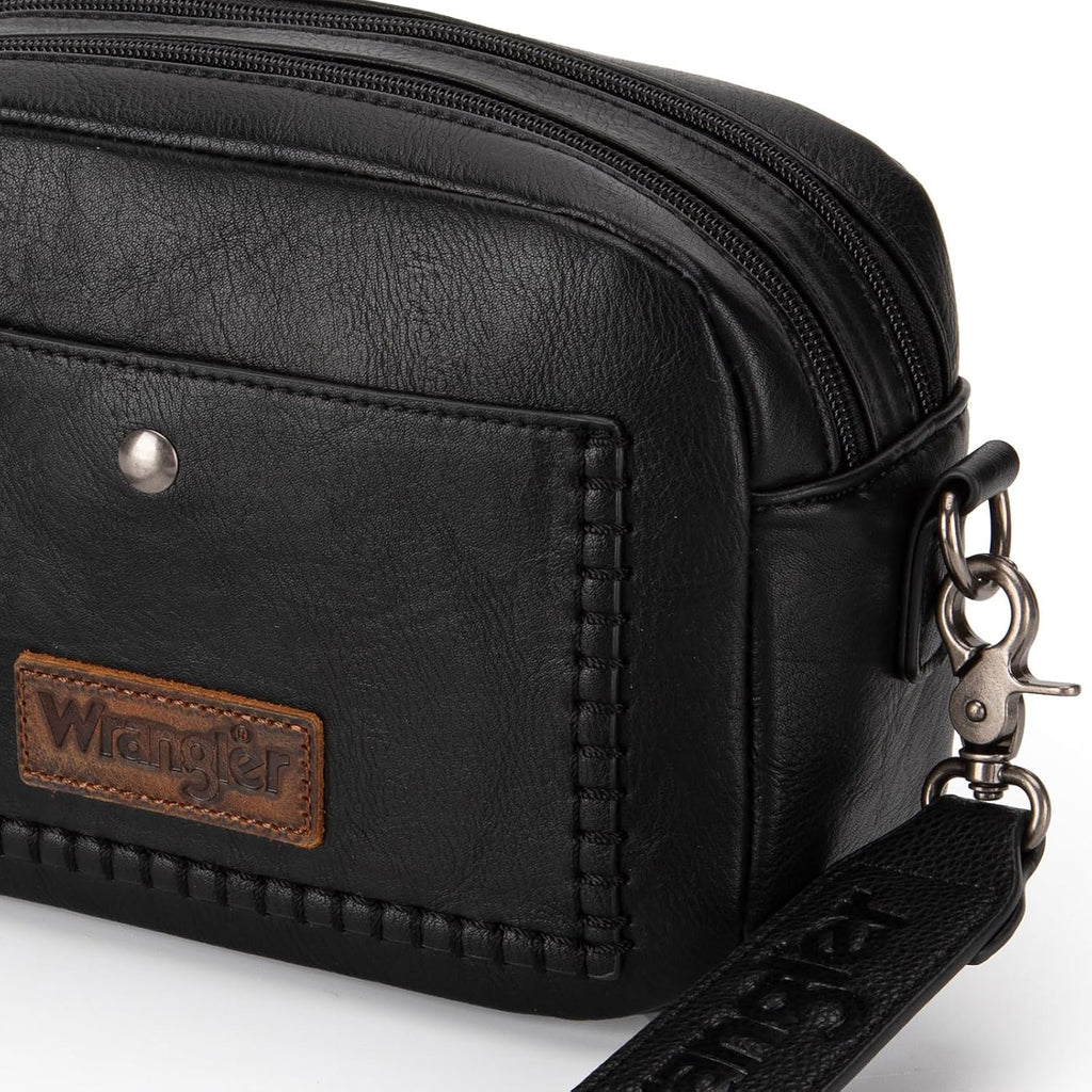 Wrangler Crossbody Purses for Women Trendy Camera Bag with Wide Strap