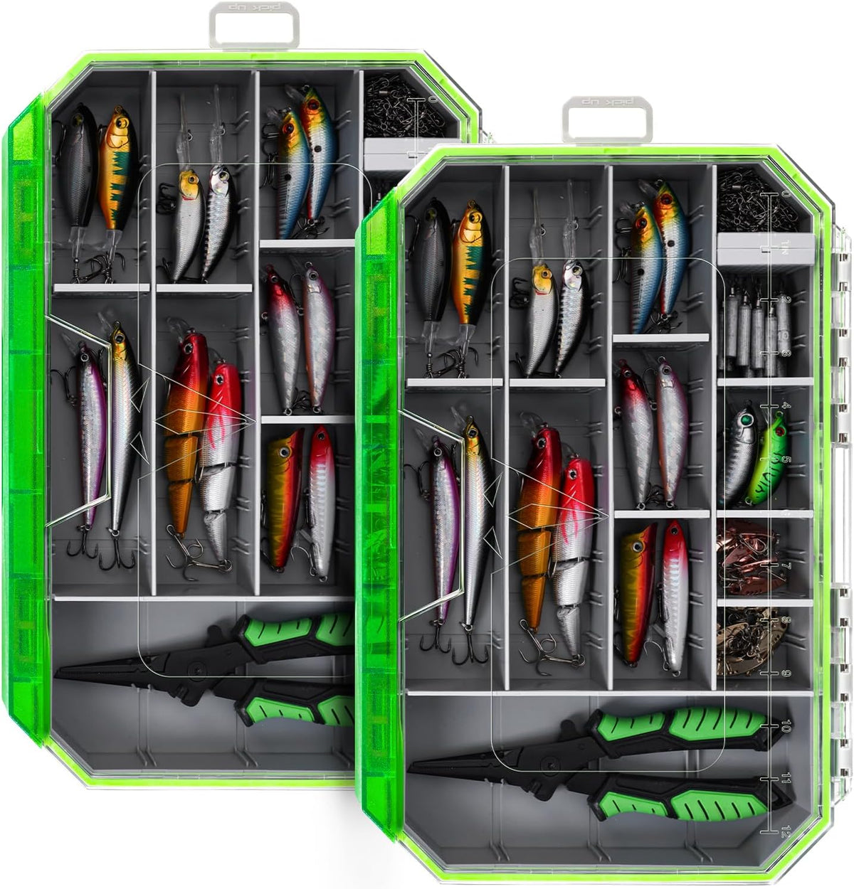 Ghosthorn Waterproof Fishing Tackle Box Trays Organizer Lure Storage 3600*1