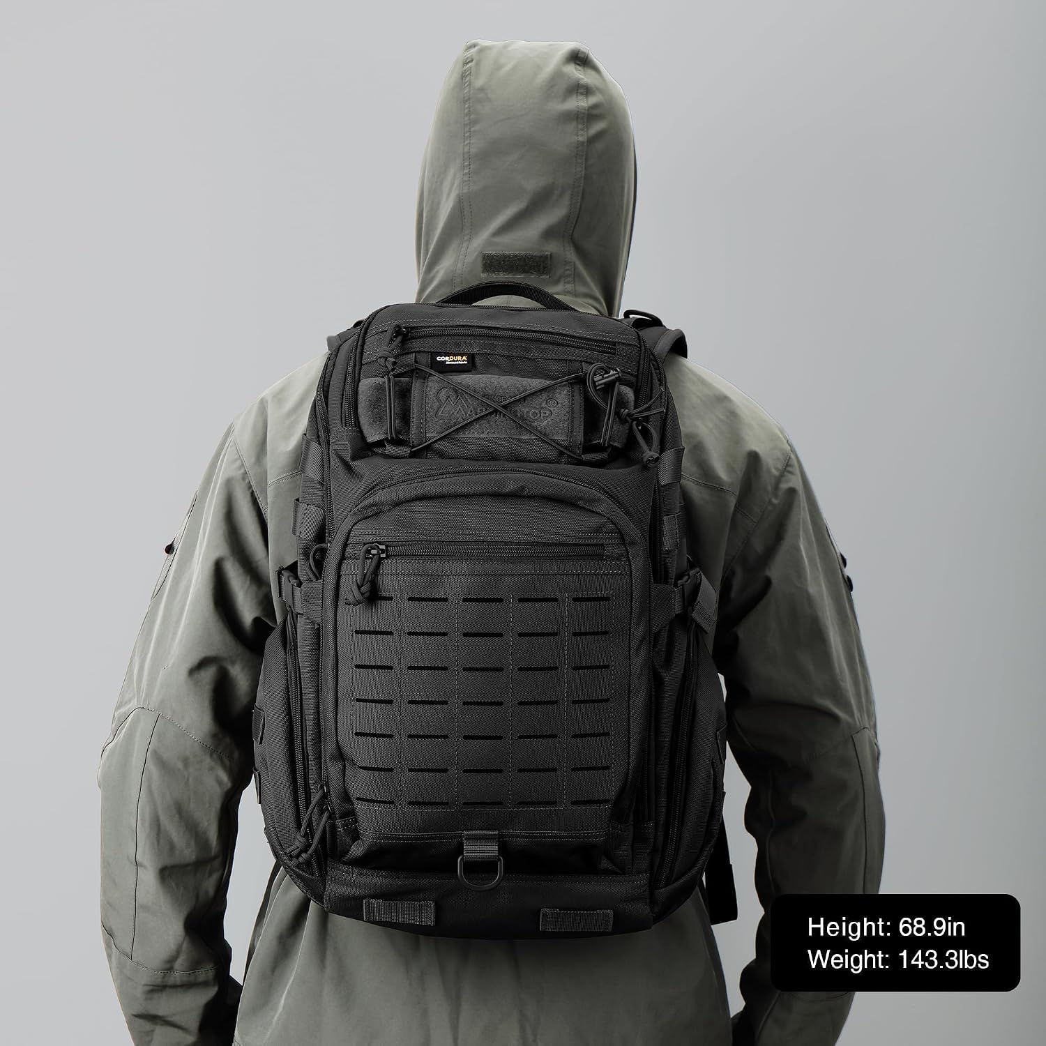 Mardingtop 30L Molle Military Backpack, Tactical Backpack for Men, Cordura Backpack for Hiking,Camping,Trekking
